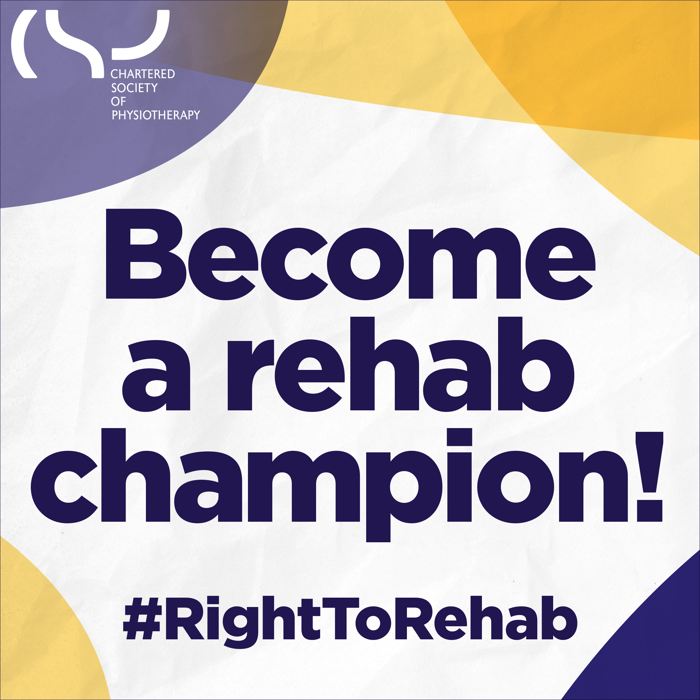 Become a rehab champion #RightToRehab